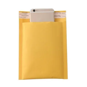180 Only Kraft Paper Self Sealing Bag, Composite Bubble Envelope, Foam Shockproof Yellow Express Bag 27x32 4cm