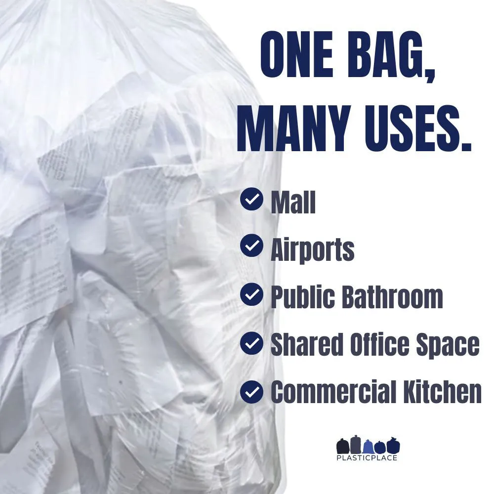 40-45 Gallon High Density Bags - 16 Micron - 250/Case