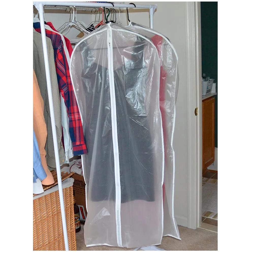 6 x Dress Garment Storage Bags 53" Protector Suit Cover Gown Storage Dust Travel