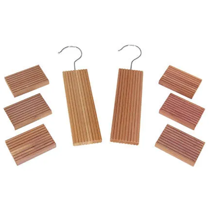 8pc Cedar Storage Set Blocks and Hang Ups