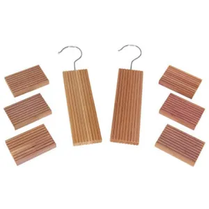 8pc Cedar Storage Set Blocks and Hang Ups