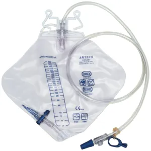 Amsino Amsure Urinary Drainage Bags Drainage Bag Universal Dbl Hkdiamond Shpd 2000Ml 20/Cs
