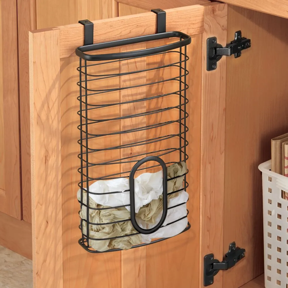 Axis Over The Cabinet Bag Holder Matte Black