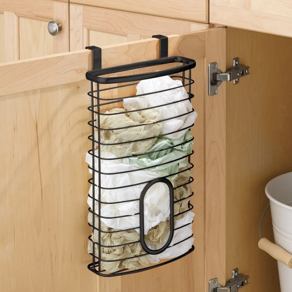 Axis Over The Cabinet Bag Holder Matte Black