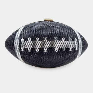 Black Bling Football Clutch