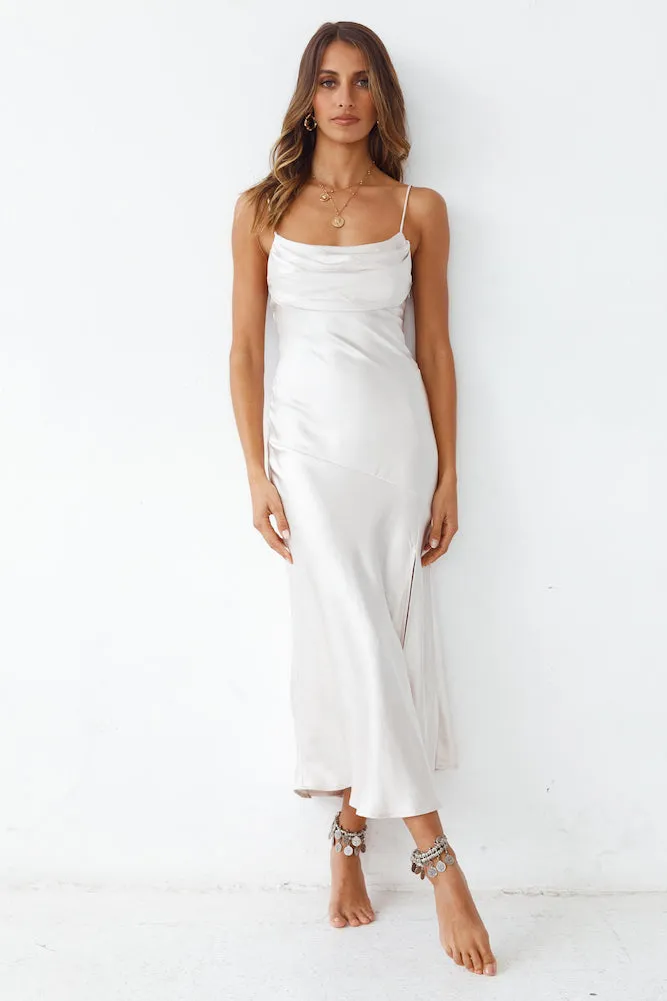 Burning Bright Maxi Dress Champagne