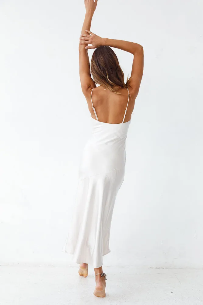 Burning Bright Maxi Dress Champagne