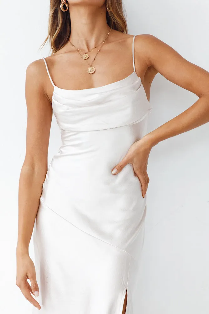 Burning Bright Maxi Dress Champagne