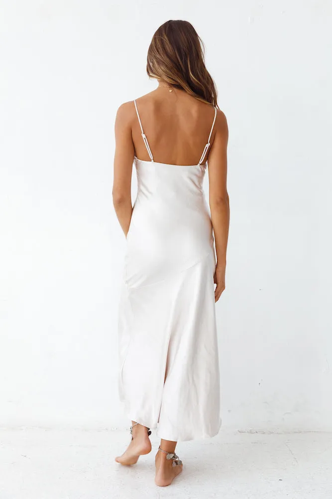 Burning Bright Maxi Dress Champagne
