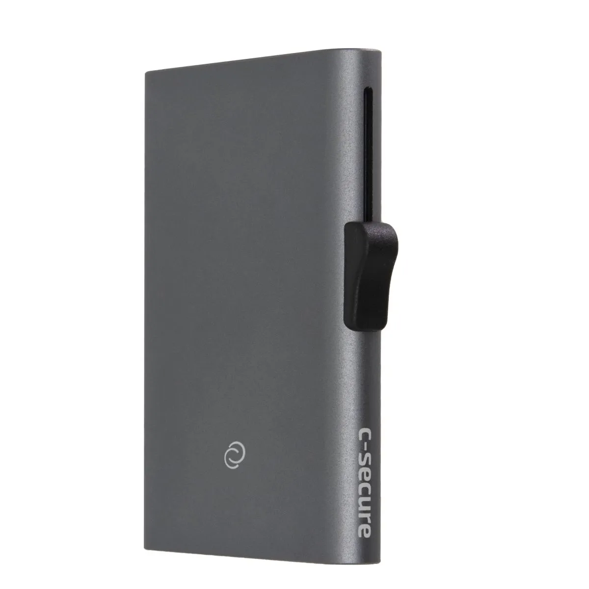 C-Secure Slim RFID XL Aluminum Card Holder - Grey