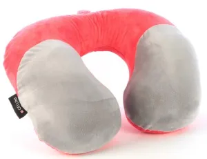 Cellini Travel Essentials Moulded Memory Foam Pillow | Pink/Grey