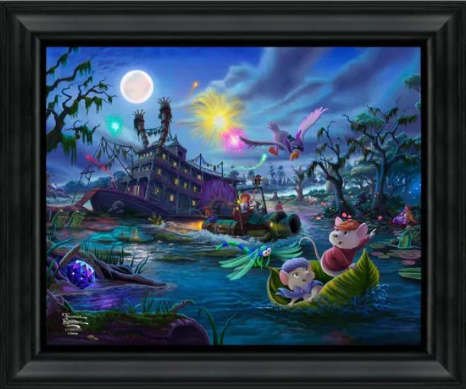 Disney The Rescuers  - 19.5" x 23.5" Disney Vignette (Satin Black Frame)
