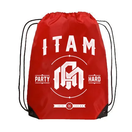 Drawstring Bag, Red