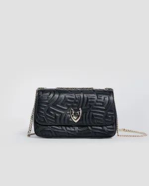 Embossed Convertible Crossbody Bag