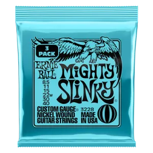 Ernie Ball Mighty Slinky 8.5-40 (3 Set Pack)