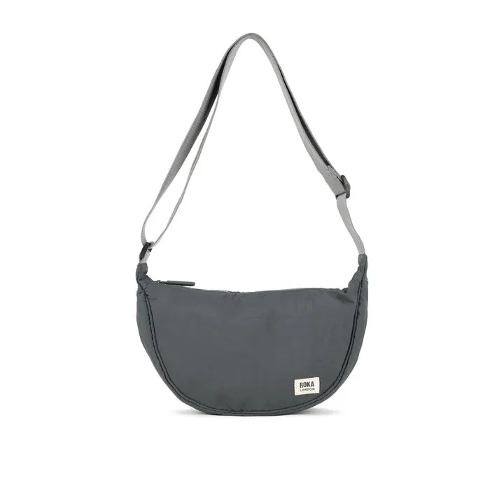 FARRINGDON TASLON CHARCOAL RECYCLED NYLON CROSSBODY BAG