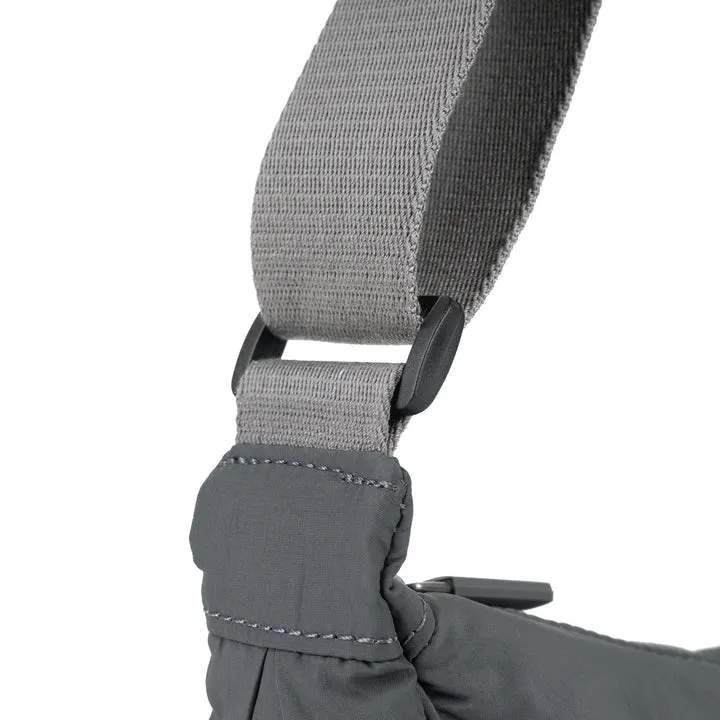 FARRINGDON TASLON CHARCOAL RECYCLED NYLON CROSSBODY BAG