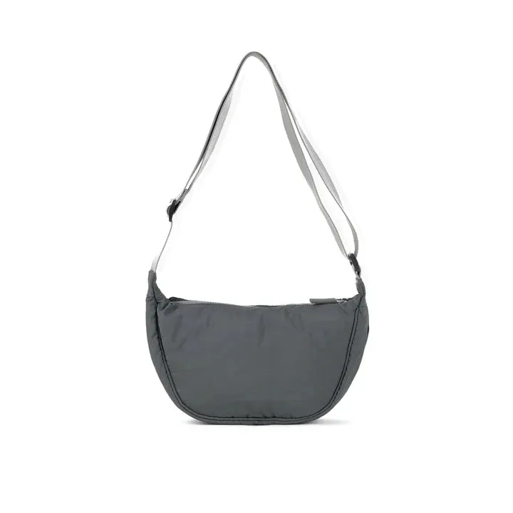 FARRINGDON TASLON CHARCOAL RECYCLED NYLON CROSSBODY BAG