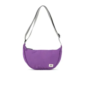 FARRINGDON TASLON PURPLE RECYCLED NYLON CROSSBODY BAG