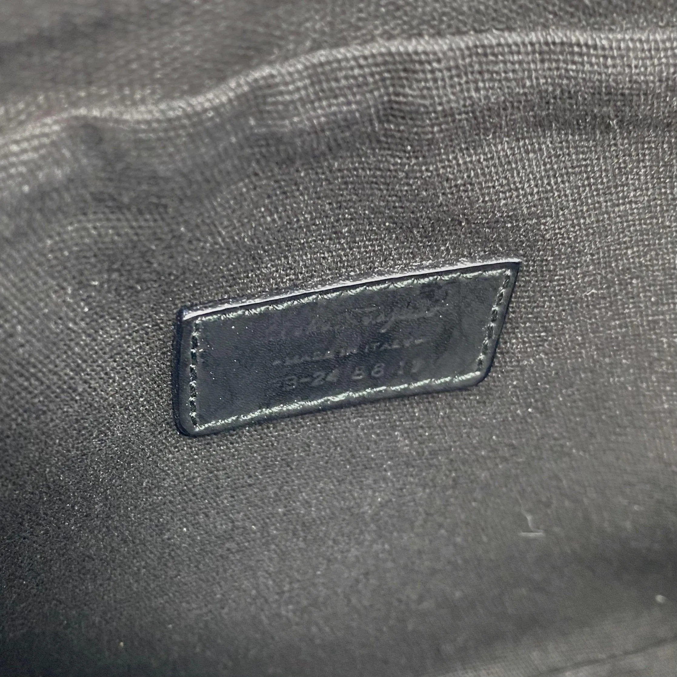 Ferragamo Black Toiletry Pouch