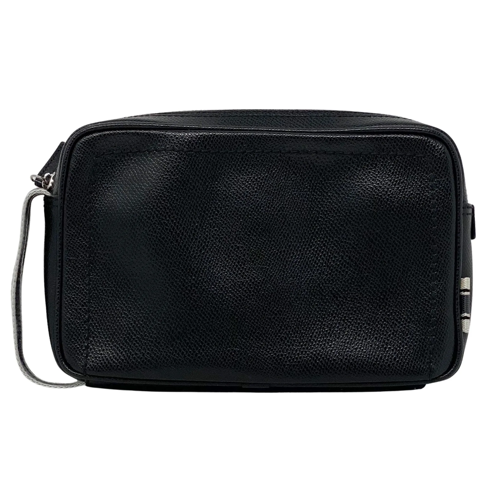 Ferragamo Black Toiletry Pouch