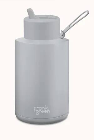 FRANK GREEN CERAMIC REUSABLE BOTTLE   STRAW 68oz/2000ml - HARBOUR MIST