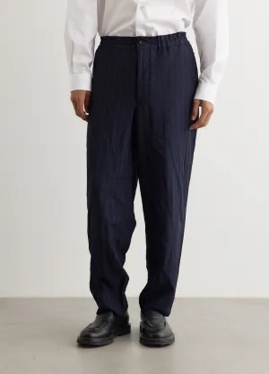 Garment Dyed Stripe Trousers