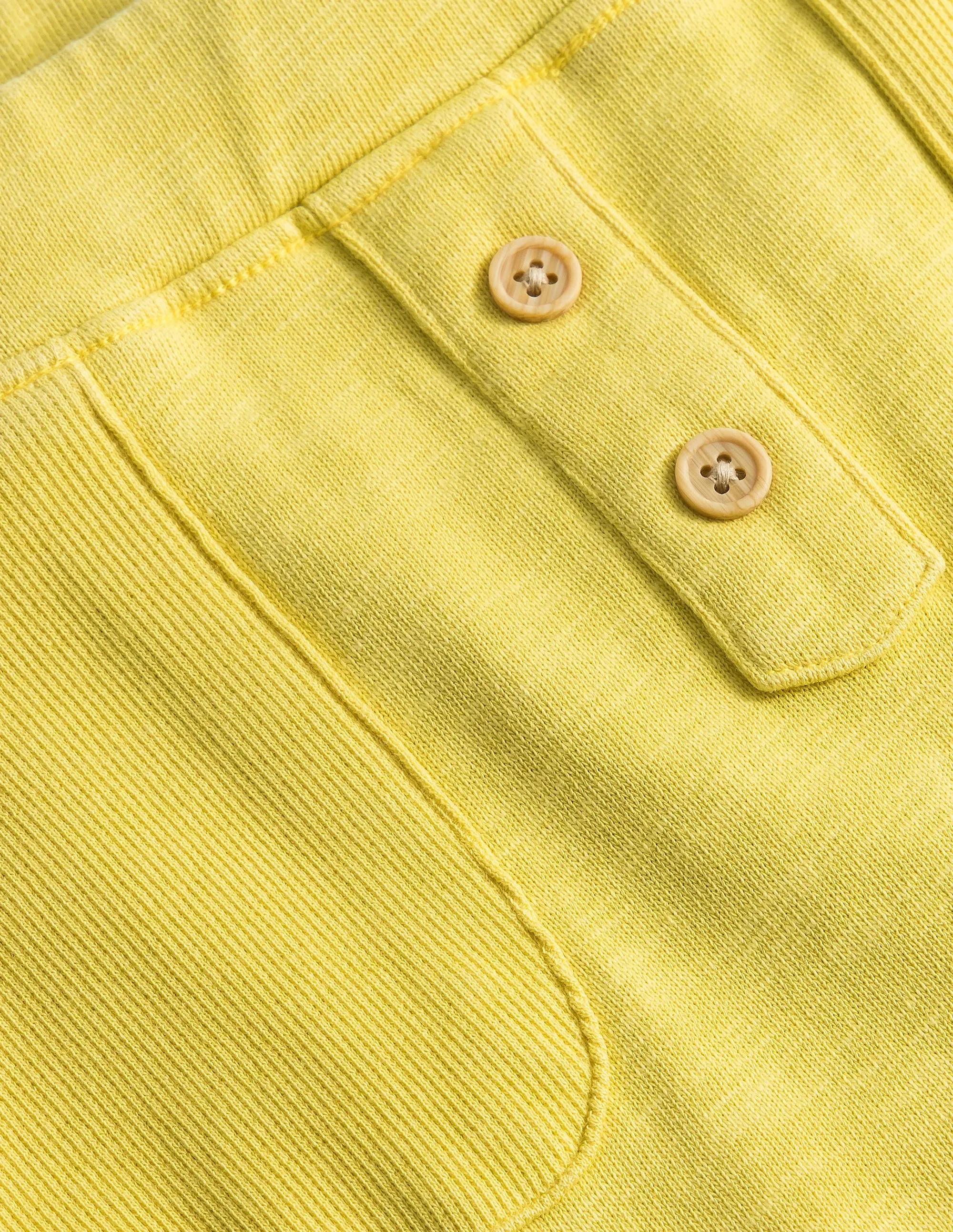 Garment Wash Bottoms-Buttercup Yellow