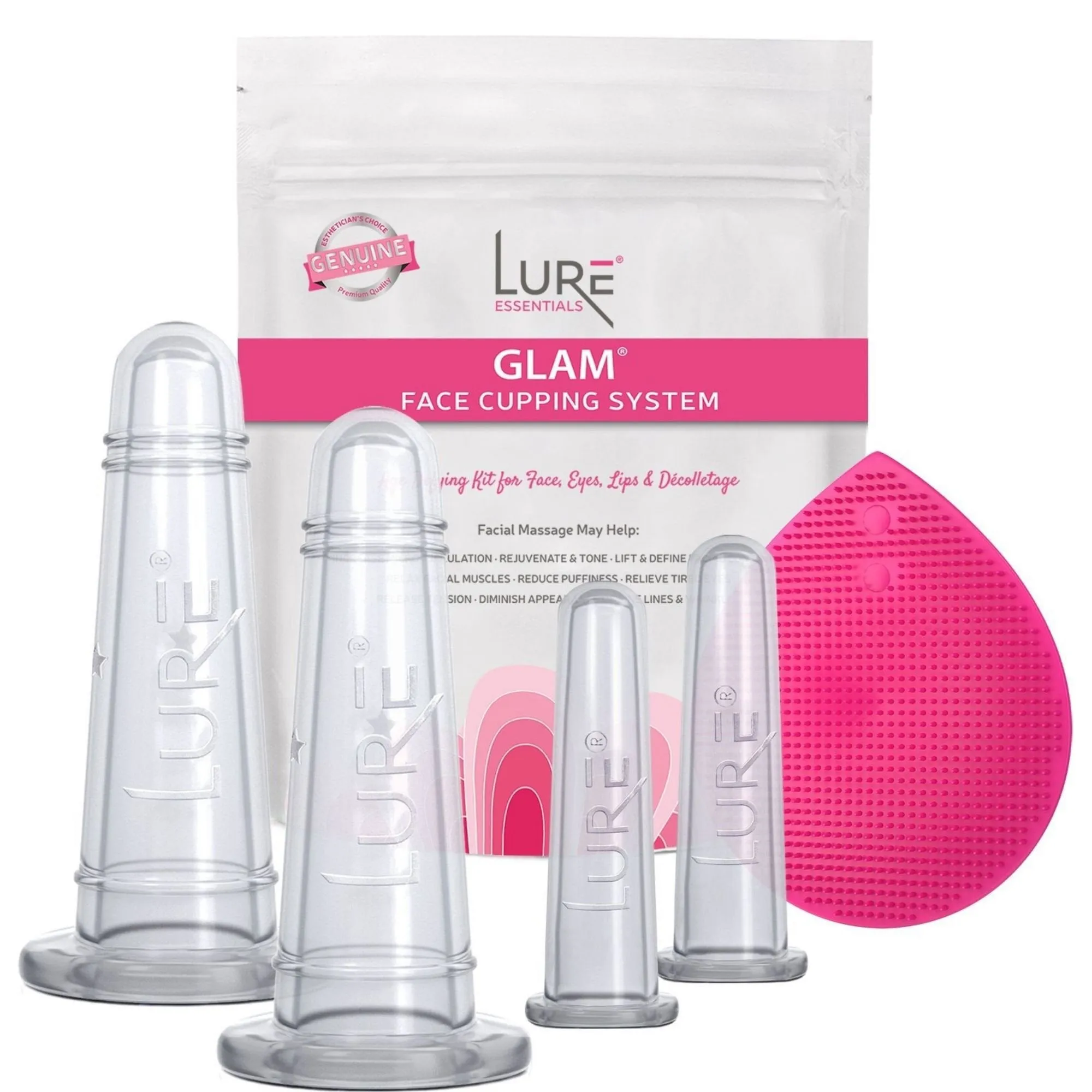 GLAM Face Cupping Set - Clear
