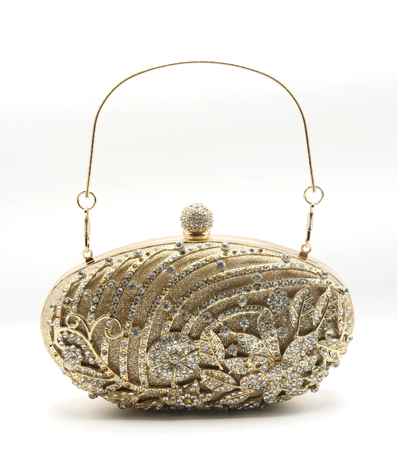 Golden Latest Stylo Bridal Clutch For Women 5002