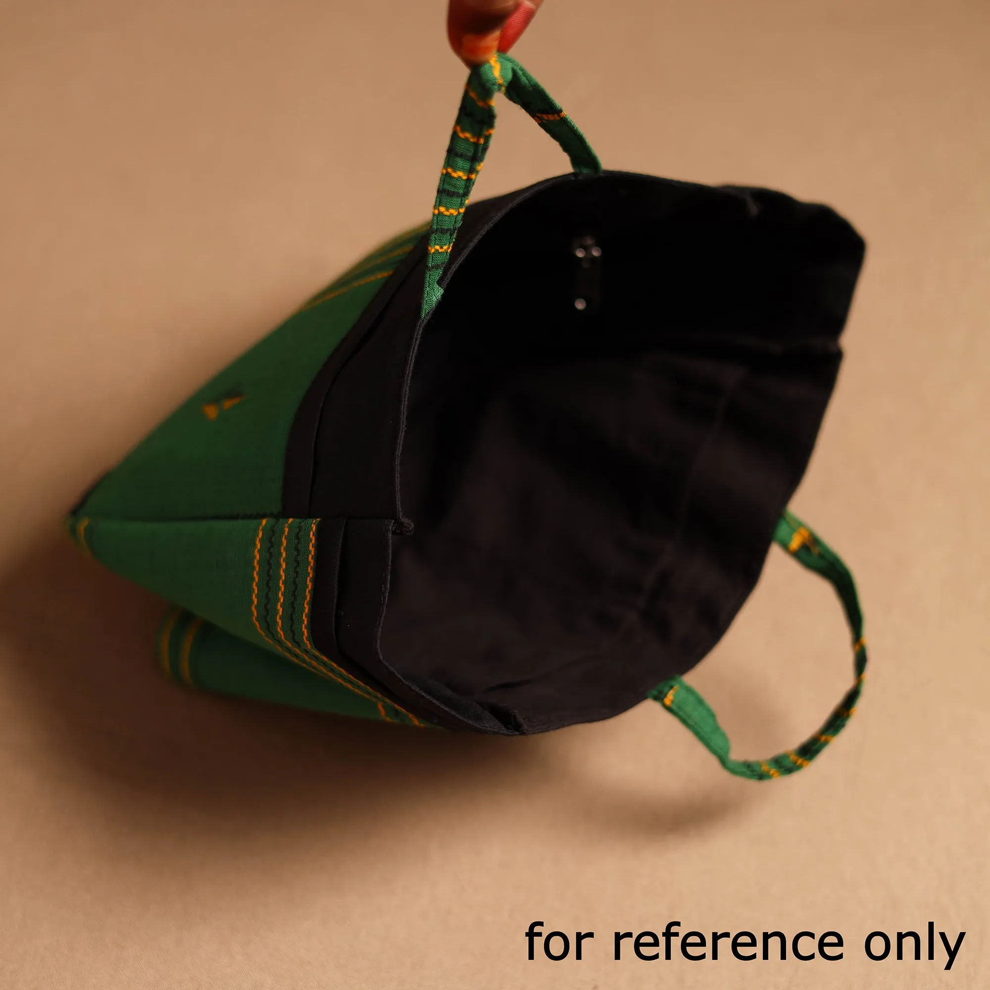 Green - Handmade Cotton Multipurpose Cosmetic/Toiletry Bag 17