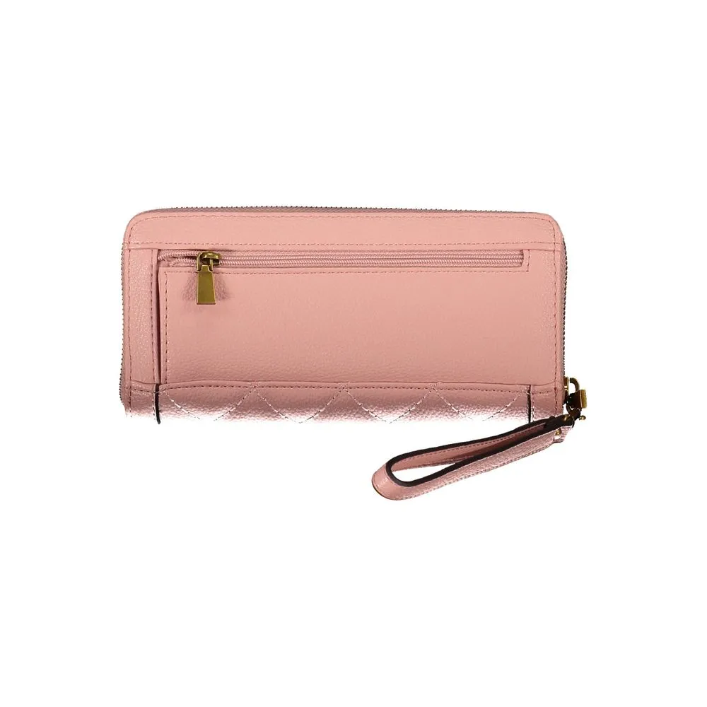Guess Jeans Pink Frame Wallet M