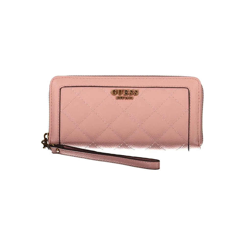 Guess Jeans Pink Frame Wallet M