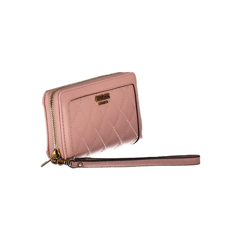 Guess Jeans Pink Frame Wallet M