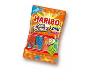 Haribo Z!NG Sour Streamers Gummi Candy Bags