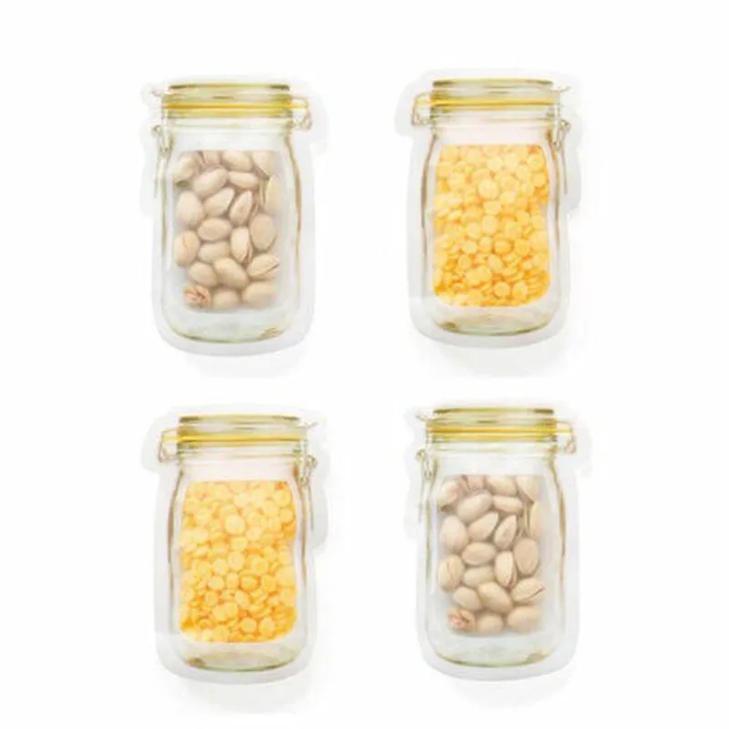 Home Storage Kitchen Fresh Self-Sealing Bag Reusable Silicone Food Freezer Storage Versatile Container Kitchen Storage