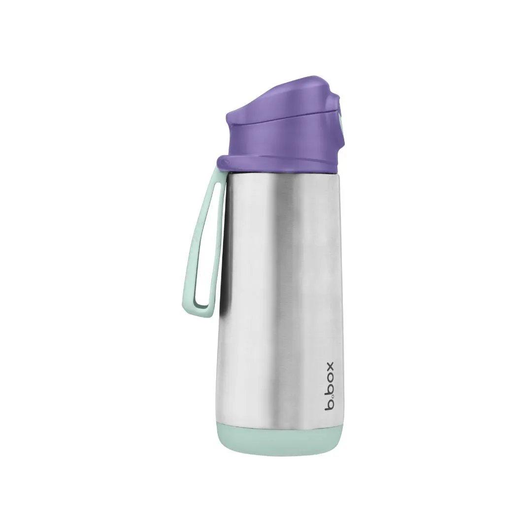 Insulated Sport Spout Drink Water Bottle 500ml Purple