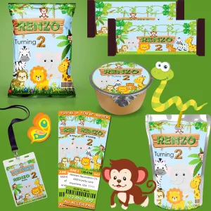 Jungle Safari Birthday Party Theme - FREE SHIPPING