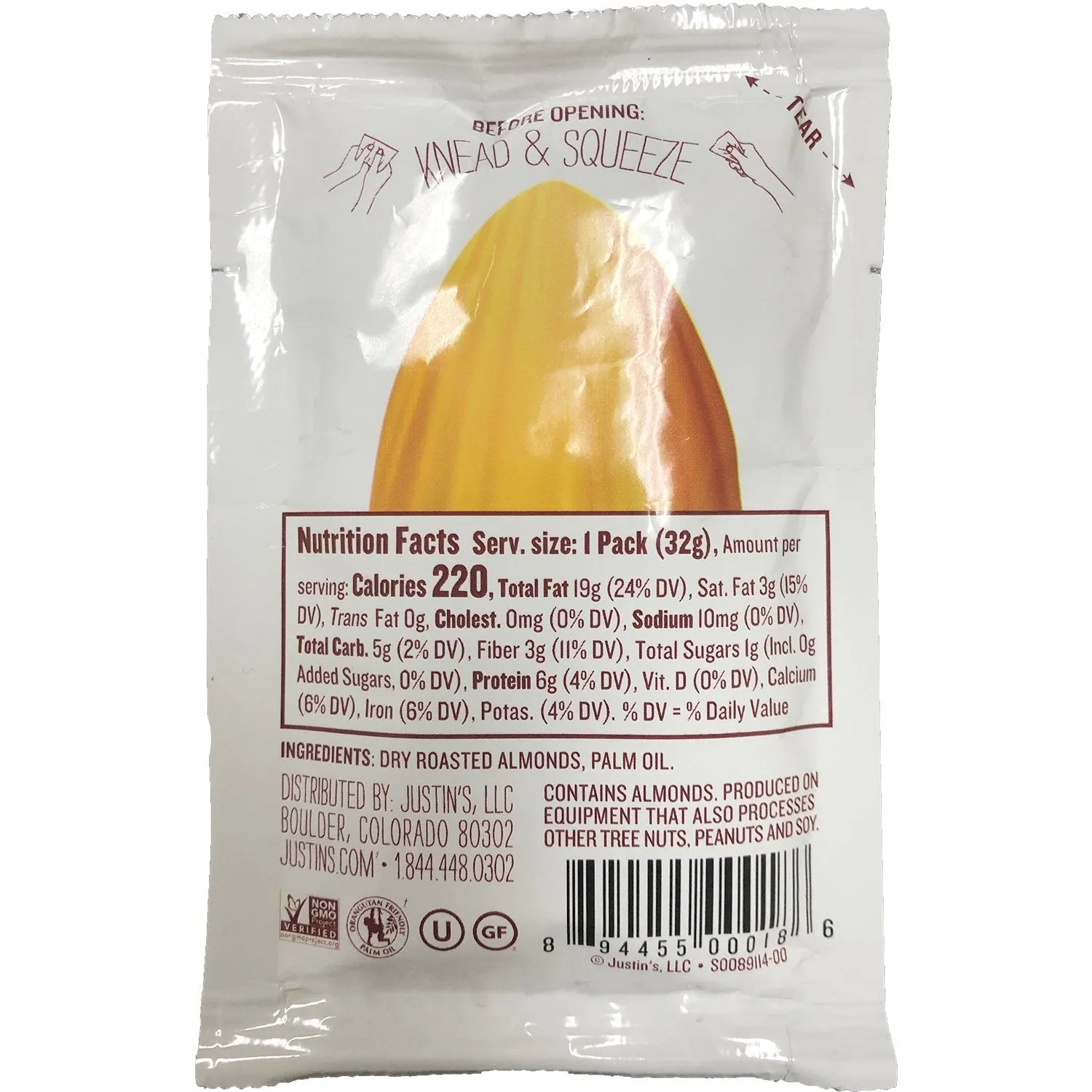 Justin's Nut Butter Squeeze Packs