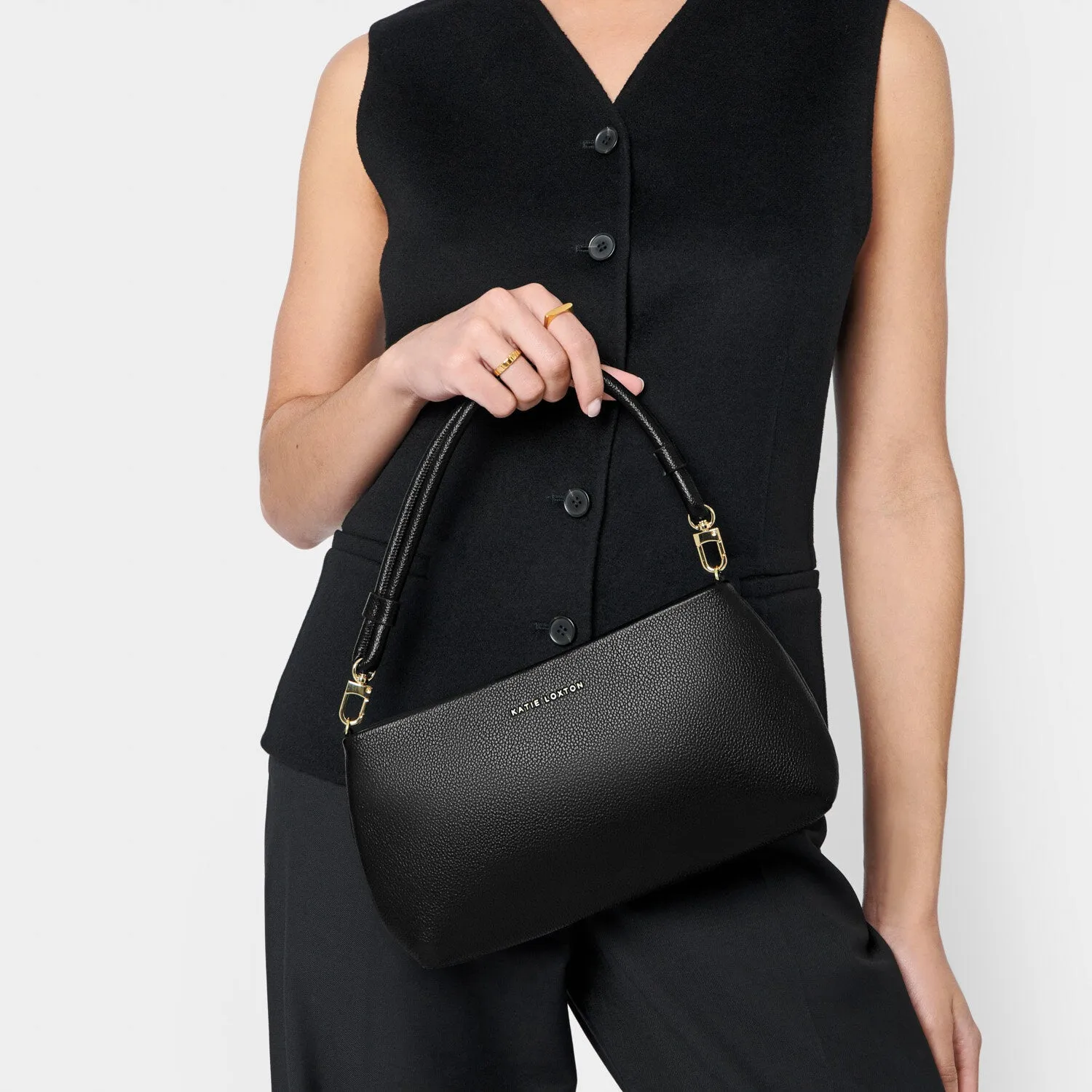Katie Loxton 29cm Black Asha Wristlet