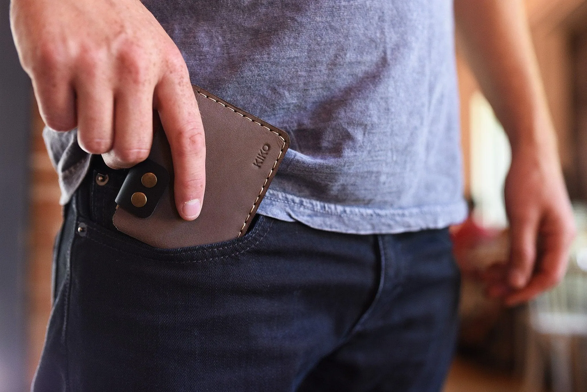 Kiko Leather Card Wallet