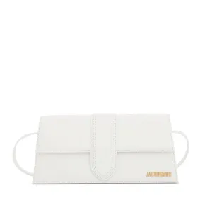 Le Bambino Long Leather Bag in White