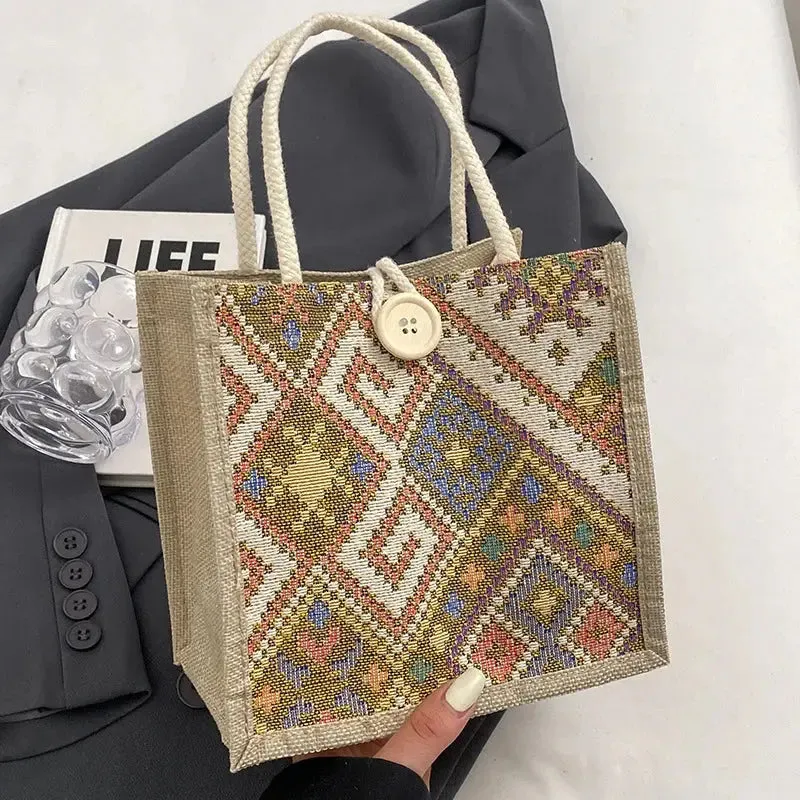 Linen Lunchbox Bag