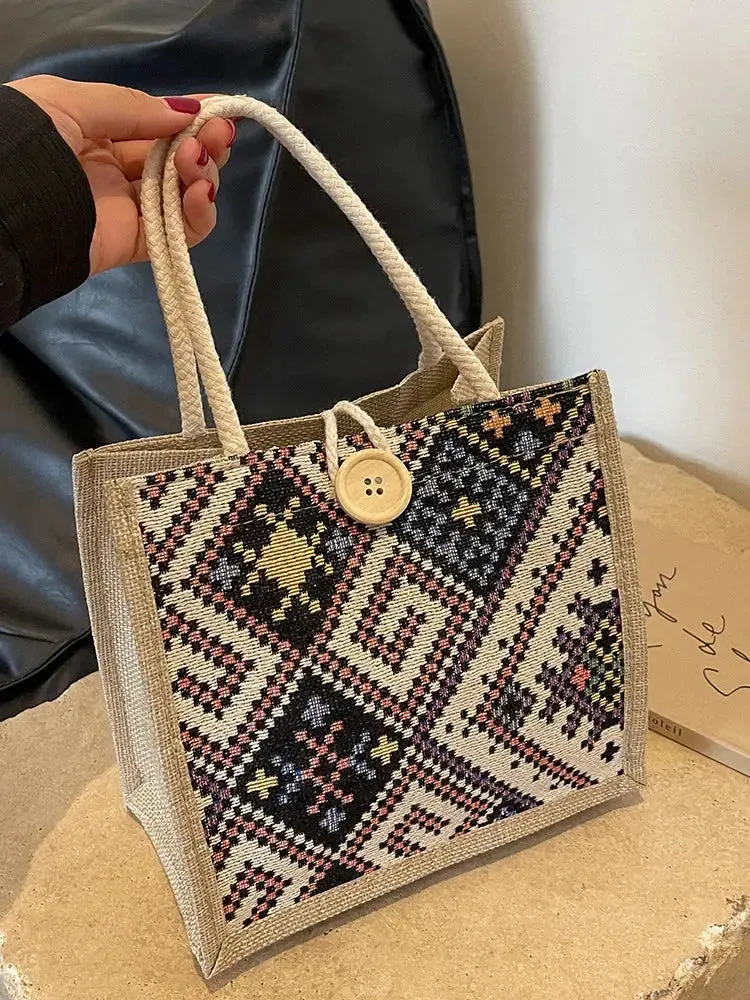 Linen Lunchbox Bag