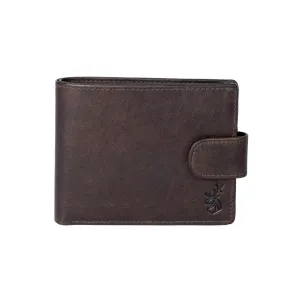 Mala Leather Brown Shaftsbury Tab Wallet with Coin Pouch