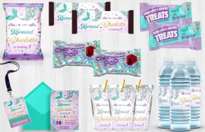 Mermaid Birthday Theme - FREE SHIPPING