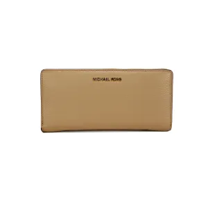 Michael Kors Jet Set Travel Large Camel Continental Wallet