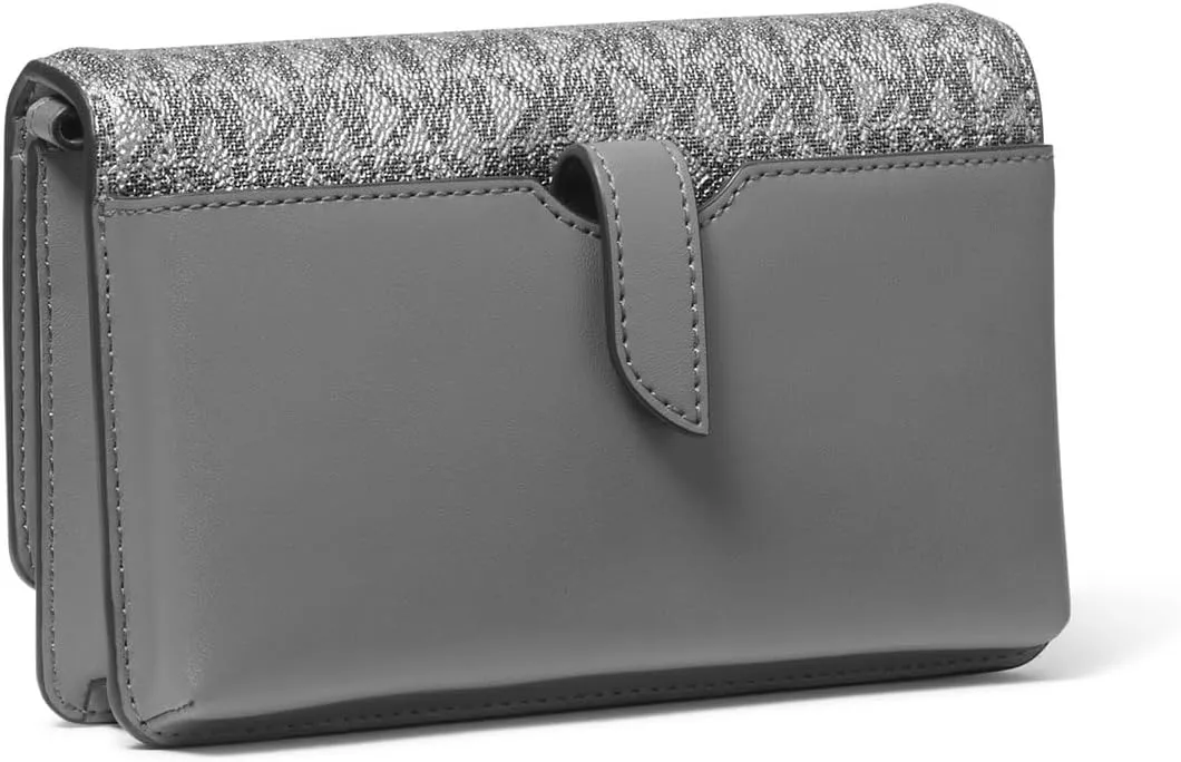 MICHAEL Michael Kors Small Jet Set Charm Phone Crossbody Bag, Dark Silver