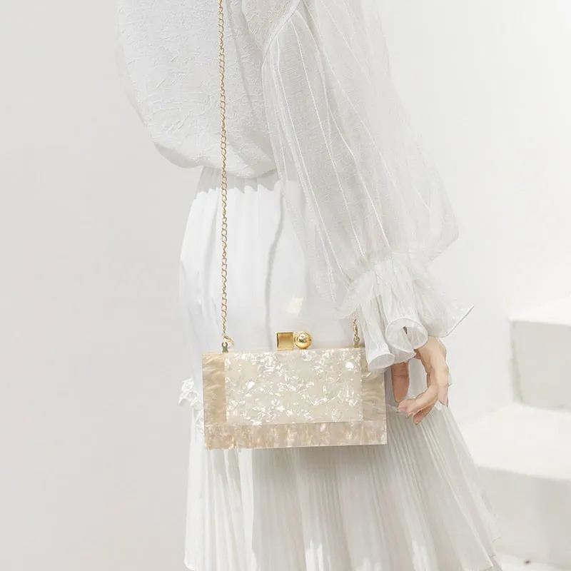 Mother of pearl clutch