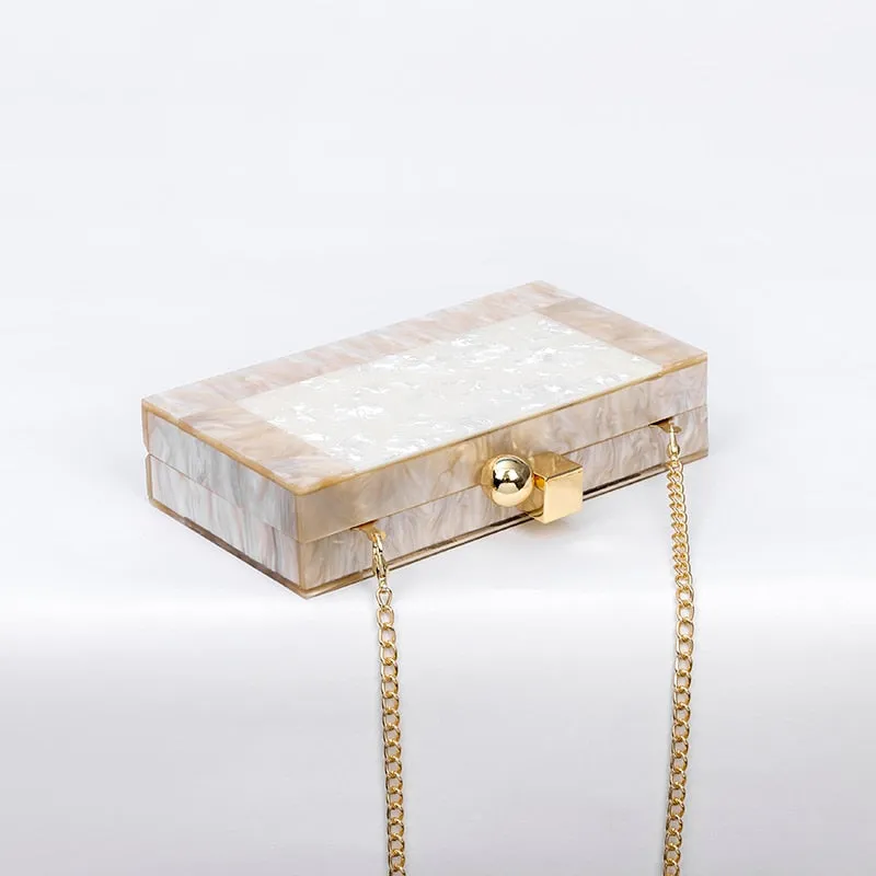 Mother of pearl clutch
